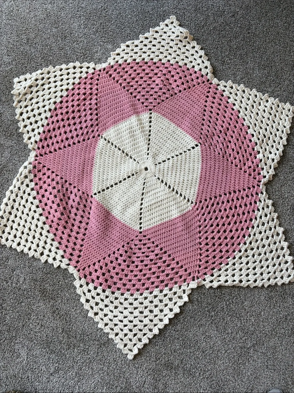 Handmade Star Crochet Drape Cover